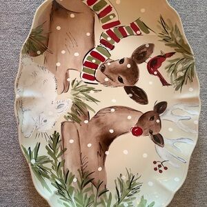 Casa Stone Deer Friends Platter